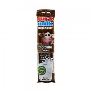 Pai Umplute cu Granule cu Gust de Ciocolata QuickMilk, Cantitate 30 g Pai Umplute cu Granule cu Gust de Ciocolata QuickMilk, Cantitate 30 g