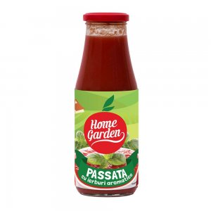 Passata Suc de Rosii Home Garden cu Ierburi Aromate, Cantitate 700 g