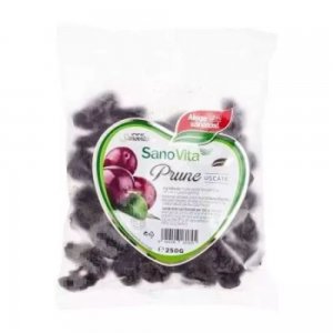 Prune Uscate Fara Samburi Sano Vita, Cantitate 250 g