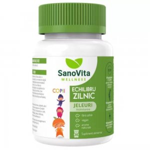 Jeleuri cu Multivitamine Sano Vita pentru Copii Echilibru Zilnic, Cantitate 30 Buc/Cutie