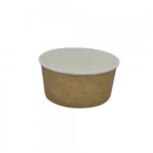 Bol pentru Salata din Carton, Capacitate 750 ml, Culoare Kraft, 50 Buc/Set Bol pentru Salata din Carton, Capacitate 750 ml, Culoare Kraft, 50 Buc/Set