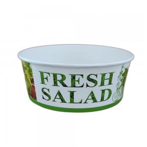 Bol pentru Salata din Carton, Capacitate 750 ml, Model Fresh, 50 Buc/Set Bol pentru Salata din Carton, Capacitate 750 ml, Model Fresh, 50 Buc/Set