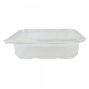 Caserola Dreptunghiulara din Pet cu Capac Ermetic, 500 ml, 100 Buc/Set Caserola Dreptunghiulara din Pet cu Capac Ermetic, 500 ml, 100 Buc/Set