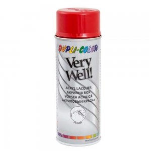 Vopsea Spray Decorativa Dupli-Color Very Well, RAL 3002 Rosu Carmin, 400 ml