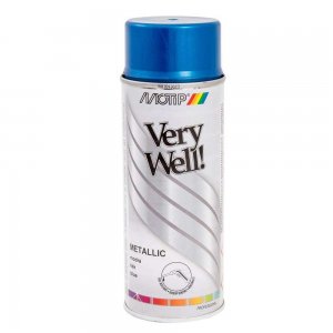 Vopsea Spray Decorativa Metalizata Motip Very Well, Acrilica, Albastru, 400 ml