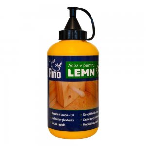 Adeziv Rino pentru Lemn Rezistent la Apa D3, 500 g Adeziv Rino pentru Lemn Rezistent la Apa D3, 500 g