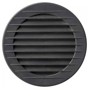 Karro Grila Aerisire Rotunda, Diametru 125 mm, Grafit Karro Grila Aerisire Rotunda, Diametru 125 mm, Grafit