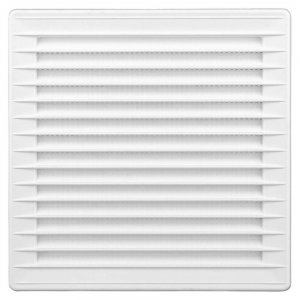 Karro Grila Aerisire, 170mmx170mm, Diametru 125 mm,Alb Karro Grila Aerisire, 170mmx170mm, Diametru 125 mm,Alb