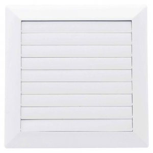 Karro Grila Aerisire cu Inchidere, 172mmx172mm, Diametru 125 mm, Alb Karro Grila Aerisire cu Inchidere, 172mmx172mm, Diametru 125 mm, Alb