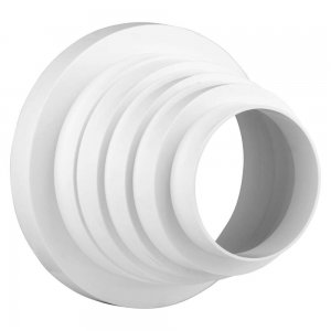 Karro Reductie Tubulatura pentru 80/100/110/120/150 mm, Alb Karro Reductie Tubulatura pentru 80/100/110/120/150 mm, Alb