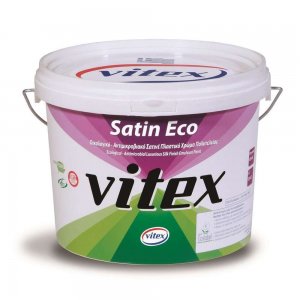 Vopsea Lavabila Vitex Satin Eco cu Proprietati Antimicrobiene si Finisaj Sanitar, Alb, 10 L