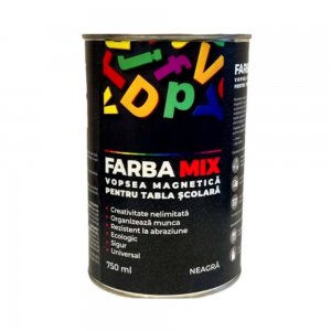 Vopsea Neagra cu Proprietati Magnetice, Magnetic Blackboard Paint, 750 ml