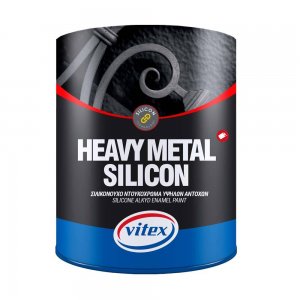 Vopsea Heavy Metal Silicon 755 Negru Lucios, 750 ml