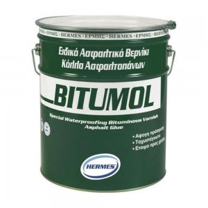 Lac Asfaltic Hermes Bitumol pe Baza de Bitum si Solvenți pentru Montajul Membranelor Bituminoase , 20 L