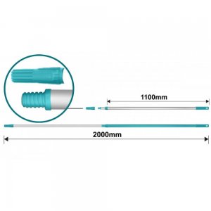 Total - Tija Telescopica - Aluminiu - 200cm Total - Tija Telescopica - Aluminiu - 200cm