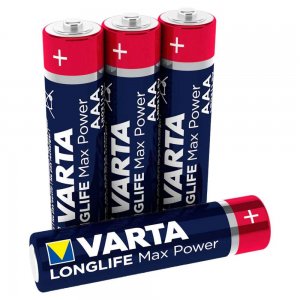 Baterii VARTA ALCALINE MAXTECH LR03, 4 Buc/Set, Ambalat in Blister