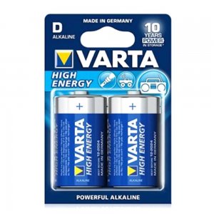 Baterii VARTA ALCALINE LR20, 2 Buc/Set, Ambalat in Blister