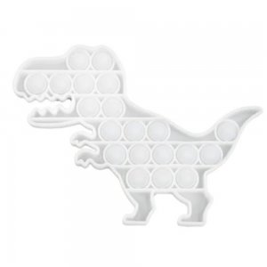 Jucarie Pop It Now & Flip It, Dinozaur, Silicon Transparent Jucarie Pop It Now & Flip It, Dinozaur, Silicon Transparent