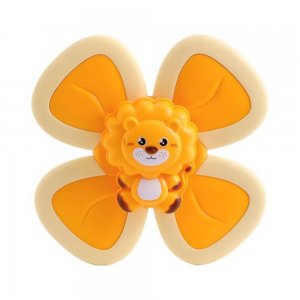 Spinner pentru Copii, Leu, 4 Laturi, Silicon Galben Spinner pentru Copii, Leu, 4 Laturi, Silicon Galben