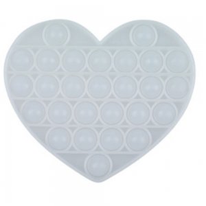 Jucarie Pop It Now & Flip It, Inima, Silicon Transparent Jucarie Pop It Now & Flip It, Inima, Silicon Transparent