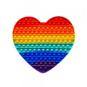 Jucarie Pop It Now & Flip It, Inima Uriasa, Silicon Multicolor Jucarie Pop It Now & Flip It, Inima Uriasa, Silicon Multicolor