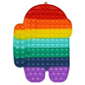 Jucarie Pop It Now & Flip It, 30 cm, Among Us, Silicon Multicolor Jucarie Pop It Now & Flip It, 30 cm, Among Us, Silicon Multicolor