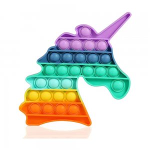 Jucarie Pop It Now & Flip It, Unicorn, Silicon Multicolor Jucarie Pop It Now & Flip It, Unicorn, Silicon Multicolor