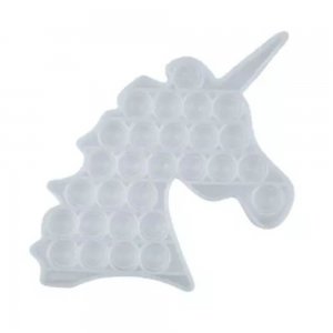 Jucarie Pop It Now & Flip It, Unicorn, Silicon Transparent Jucarie Pop It Now & Flip It, Unicorn, Silicon Transparent