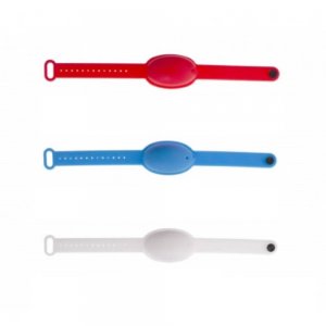 Set 3 Bratari cu Pulverizator Dezinfectant, Curea Reglabila din Silicon, Diverse Culori