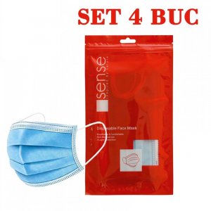 Set 4 Masti Protectie SENSE, 3 Straturi, 3 Pliuri, Masca Faciala Unica Folosinta, Masca Protectie Faciala Unica Folosinta, Masca Protectie Respiratorie, Set Masti Protectie, Set Masti cu 3 Straturi, Masti cu 3 Pliuri Set 4 Masti Protectie SENSE, 3 Straturi, 3 Pliuri, Masca Faciala Unica Folosinta, Masca Protectie Faciala Unica Folosinta, Masca Protectie Respiratorie, Set Masti Protectie, Set Masti cu 3 Straturi, Masti cu 3 Pliuri