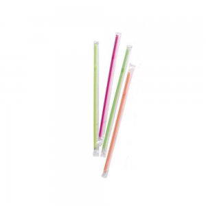 Paie Flexibile Jumbo, Ambalate Individual, 7x235 mm, 1000 Buc/Set, Diverse Culori, Paie din Plastic, Paie Catering, Paie pentru Petreceri, Paie din Plastic Simple, Accesorii pentru Bar, Accesorii pentru Petreceri, Paie din Plastic Flexibile