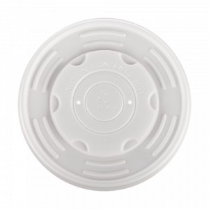 Capace Biodegradabile Albe din CPLA pentru Boluri, Diametru184 mm, 50 Buc/Set - Capace Ecologice Capace Biodegradabile Albe din CPLA pentru Boluri, Diametru184 mm, 50 Buc/Set - Capace Ecologice