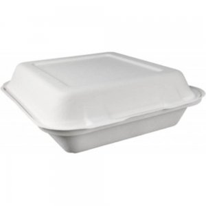 Set 50 Caserole Biodegradabile, 206x205x65 mm, Trestie de Zahar, Necompartimentate, Set Caserole pentru Catering, Caserole Meniuri, Set Caserole Biodegradabile pentru Meniu, Caserole Ecologice pentru Delivery, Caserola din Trestie de Zahar