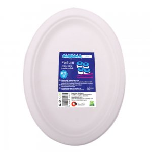 Farfurie Ovala Biodegradabila Alba din Trestie de Zahar, Diametru 26 cm, 50 Buc/Set, Farfurii Biodegradabile pentru Aperitive, Farfurii Ovale Reciclabile, Farfurii Ovale Ecologice, Farfurii Ovale de Unica Folosinta, Farfurii Ovale pentru Catering Farfurie Ovala Biodegradabila Alba din Trestie de Zahar, Diametru 26 cm, 50 Buc/Set, Farfurii Biodegradabile pentru Aperitive, Farfurii Ovale Reciclabile, Farfurii Ovale Ecologice, Farfurii Ovale de Unica Folosinta, Farfurii Ovale pentru Catering