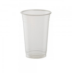 Pahare Biodegradabile Transparente din PLA, Capacitate 360 ml, 50 Buc/Set - Pahare Ecologice