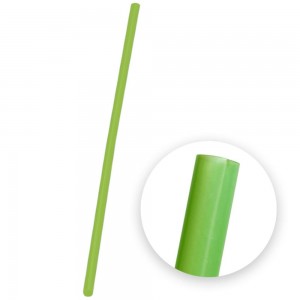 Paie Biodegradabile Verzi din PLA, 12x210 mm, 50 Buc/Set - Paie Ecologice