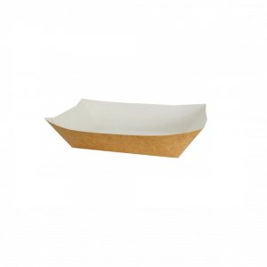 Barcuta din Carton Natur, 135x100x40 mm, 100 Buc/Bax -Tavite din Carton Natur cu Interior Alb, Tavite Street Food din Carton Plastifiat Barcuta din Carton Natur, 135x100x40 mm, 100 Buc/Bax -Tavite din Carton Natur cu Interior Alb, Tavite Street Food din Carton Plastifiat