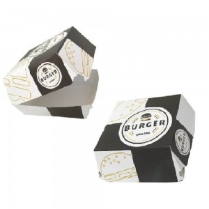 Cutie Hamburger Model Negru, 12x12x8 cm, 240 Buc/Bax - Ambalaje de Fast Food Cutie Hamburger Model Negru, 12x12x8 cm, 240 Buc/Bax - Ambalaje de Fast Food