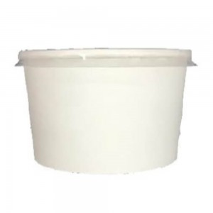 Bol pentru Supa din Carton Alb cu Capac, 11x7 cm, 100 Buc/Bax - Caserole Catering Bol pentru Supa din Carton Alb cu Capac, 11x7 cm, 100 Buc/Bax - Caserole Catering