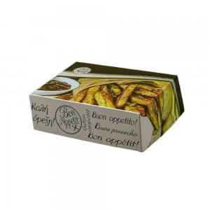 Set 250 Cutii pentru Meniu, 140x105x45 mm, Interior Aluminiu Set 250 Cutii pentru Meniu, 140x105x45 mm, Interior Aluminiu