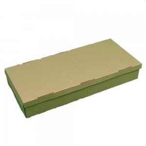 Set 100 Cutii cu Capac, 455x200x70 mm, Carton Natur Set 100 Cutii cu Capac, 455x200x70 mm, Carton Natur