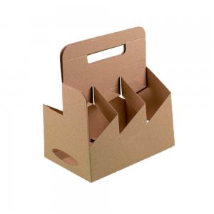 Set 100 Cutii pentru Sticle, 6x0.33 L, Carton Natur Set 100 Cutii pentru Sticle, 6x0.33 L, Carton Natur