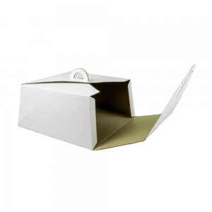 Set 25 Cutii Tort CT7, 350x350x145 mm, Carton Alb/Natur Set 25 Cutii Tort CT7, 350x350x145 mm, Carton Alb/Natur
