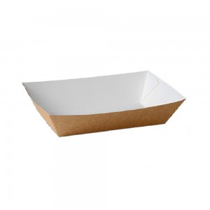 Barcuta din Carton Natur, 120x80x35 mm, 100 Buc/Bax - Tavite din Carton Natur cu Interior Alb, Tavite Street Food din Carton Barcuta din Carton Natur, 120x80x35 mm, 100 Buc/Bax - Tavite din Carton Natur cu Interior Alb, Tavite Street Food din Carton