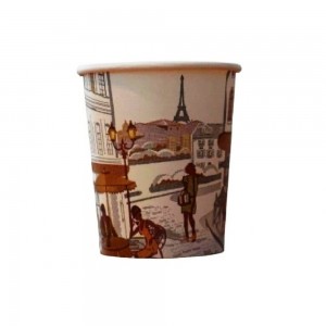 Pahare din Carton 4 Oz Model City Life (100 ml), 100 Buc/Bax - Pentru Bauturi Calde Pahare din Carton 4 Oz Model City Life (100 ml), 100 Buc/Bax - Pentru Bauturi Calde
