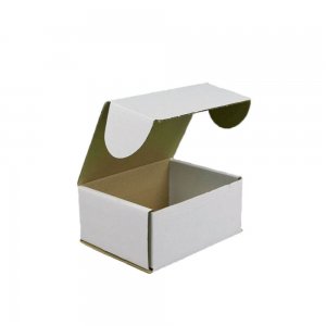 Set 100 Cutii cu Autoformare, 205x145x35 mm, Carton CO3/B Alb/Natur