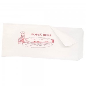 Coltare din Hartie Imprimate pentru Hot-Dog, 12x25 cm, 1750 Buc/Bax, Model Pofta Buna Coltare din Hartie Imprimate pentru Hot-Dog, 12x25 cm, 1750 Buc/Bax, Model Pofta Buna