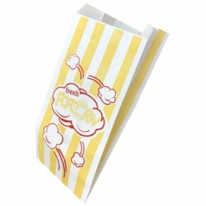 Pungi din Hartie Imprimate Galben pentru Popcorn, Dimensiune 12x8x27 cm, 1000 Buc/Bax Pungi din Hartie Imprimate Galben pentru Popcorn, Dimensiune 12x8x27 cm, 1000 Buc/Bax