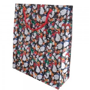 Pungi Cadou Model Pinguin DCL (Lucios), Dimensiune 16x8x22 cm, 50 Buc/Bax, Sacose Lucioase