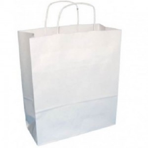 Sacose din Hartie Alba, Dimensiune 32x12x41 cm, 100 Buc/Bax, Pungi si Plase pentru Cadouri Sacose din Hartie Alba, Dimensiune 32x12x41 cm, 100 Buc/Bax, Pungi si Plase pentru Cadouri